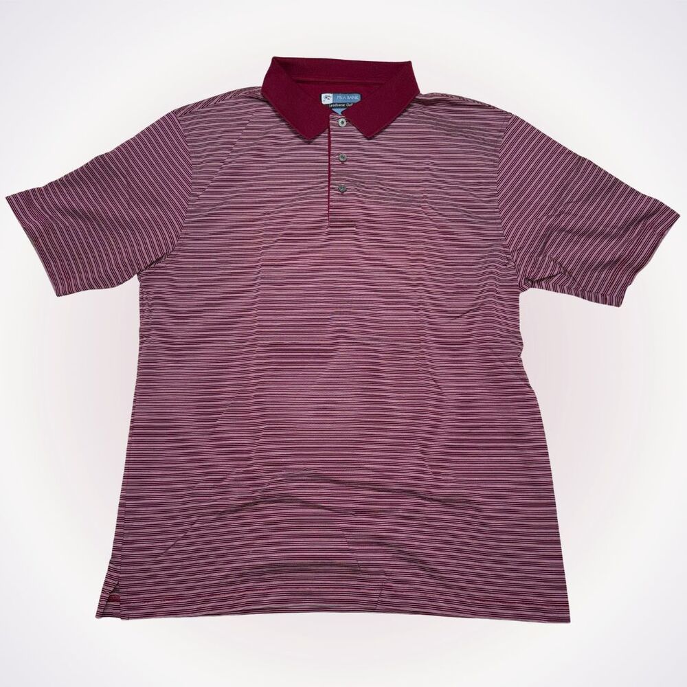 Jos. A. Bank Leadbetter Golf Striped Polo | Sz L